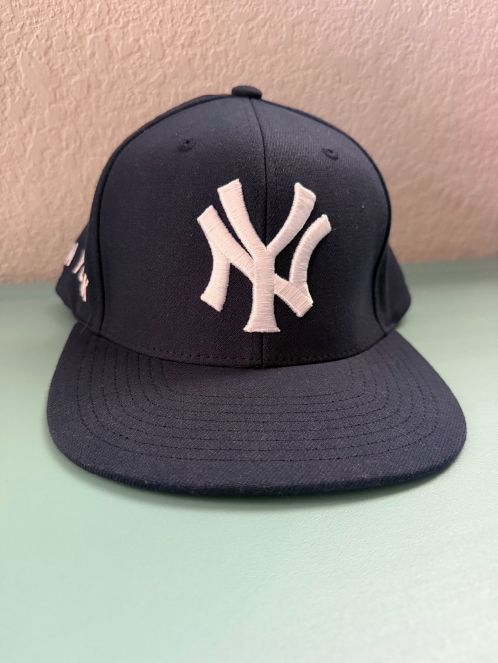 New York Navy Blue Baseball Cap with White Original Logo